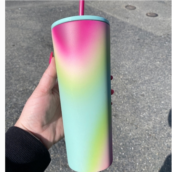 💛NEW🧡 Starbucks Spring 2024 Pastel Tie-dye Stainless Steel Tumbler Easter - Picture 2 of 3